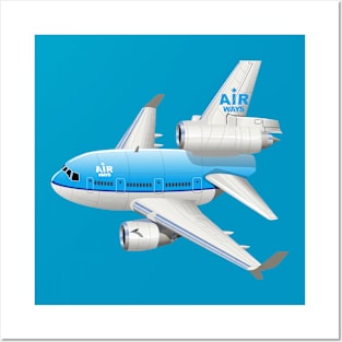 Cartoon airplane Posters and Art